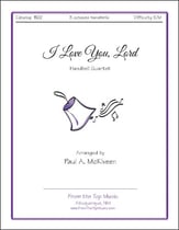 I Love You, Lord Handbell sheet music cover
